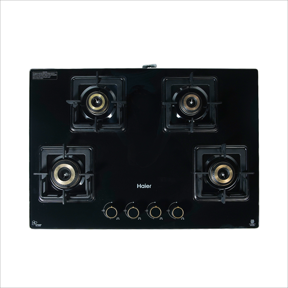 Haier 4 Burner Hobtop with Metal Knob & Auto Ignition